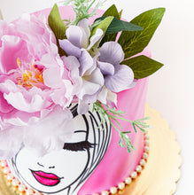 Load image into Gallery viewer, Cake 6 Lady in Flowers