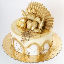 Load image into Gallery viewer, Cake 8 Celebrate in Gold and White