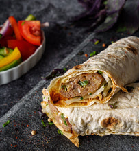 Load image into Gallery viewer, Jalapeno &amp; Cheese Infused Beef Lulah Kabob Wrap