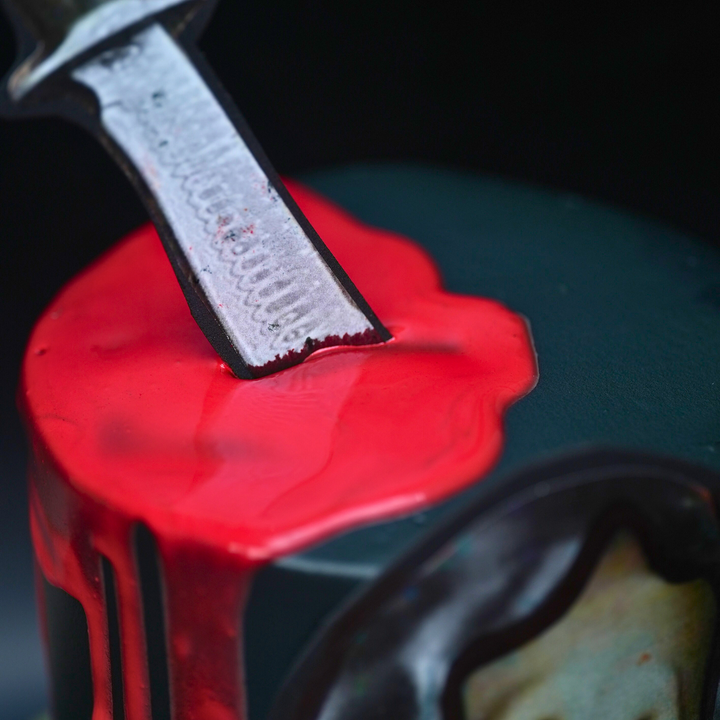 2024 Scary Mask Cake with Sword