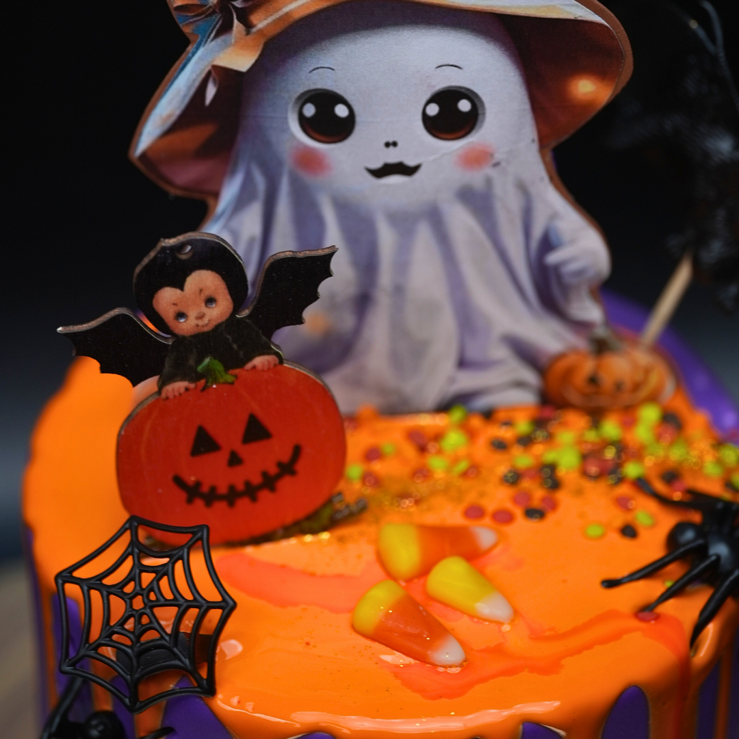 2024 Spooky Ghost Wizard Cake