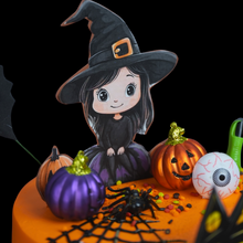 Load image into Gallery viewer, 2024 Cute Witch Halloween Cake