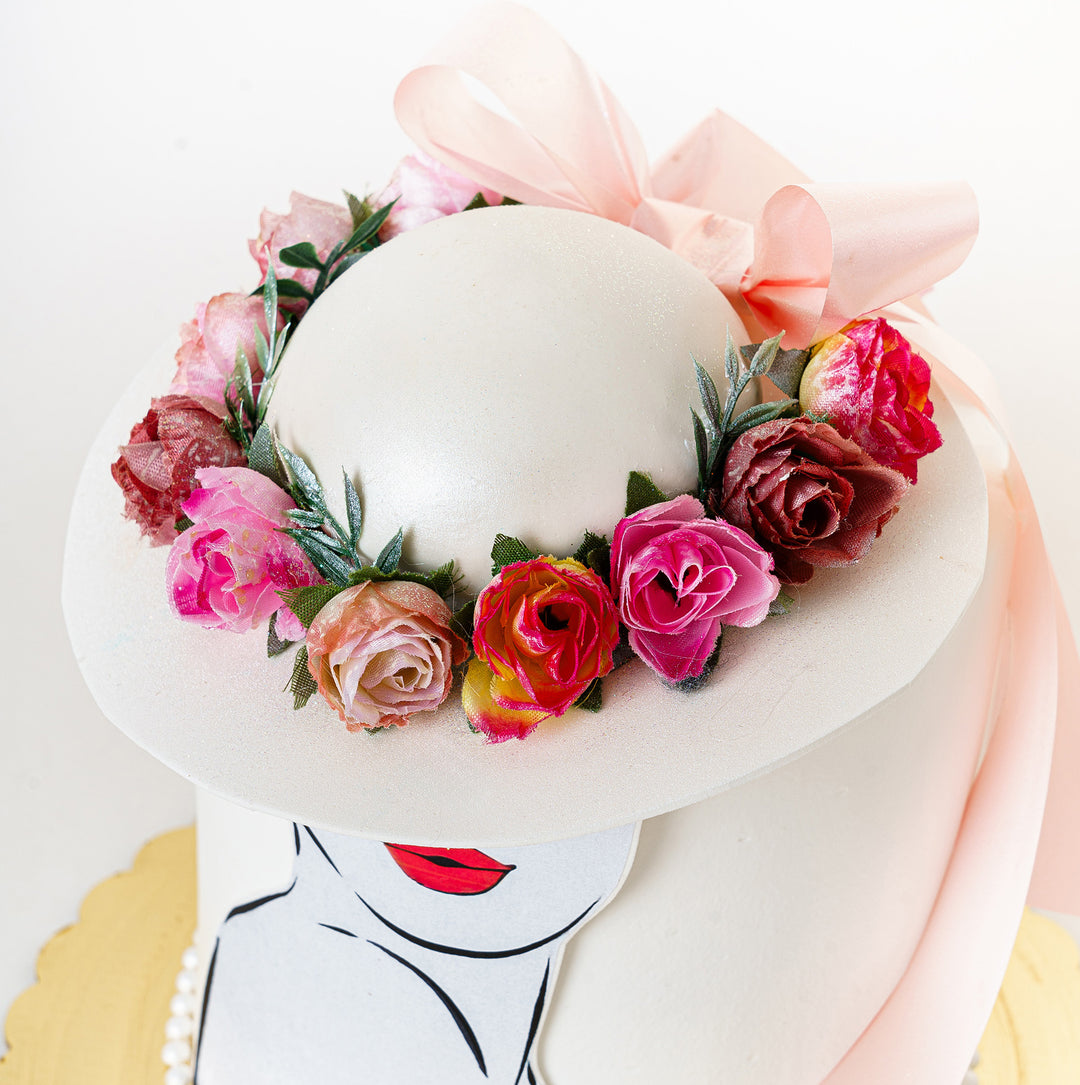 Cake 4 Lady with Rose Hat