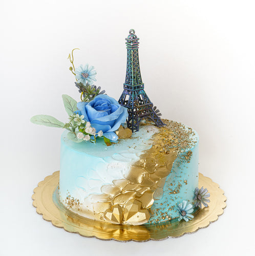 Cake 9 Blue Eiffel Tower