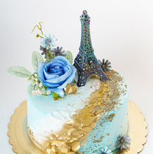 Load image into Gallery viewer, Cake 9 Blue Eiffel Tower