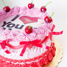 Load image into Gallery viewer, Cake 10 Red and White Cake with Cherries