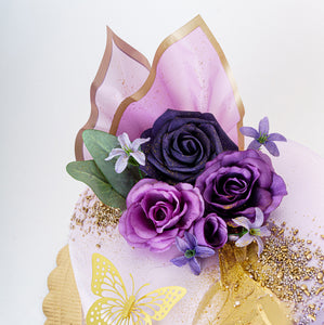 Cake 11 Purple and Gold