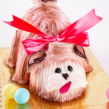 Load image into Gallery viewer, Cake 18 Cute Furry Friend with Red Ribbon Cake