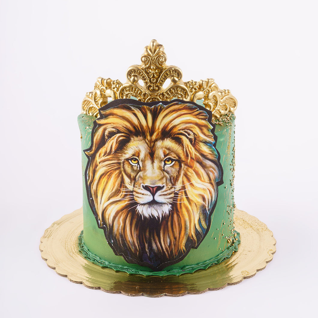Cake 23  Lion with Gold Crown Cake