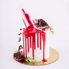 Load image into Gallery viewer, Cake 19 Cute White Cake with Pomegranate Accents