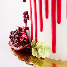 Load image into Gallery viewer, Cake 19 Cute White Cake with Pomegranate Accents