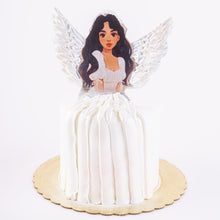 Load image into Gallery viewer, Cake 25 White Angel with Wings Cake