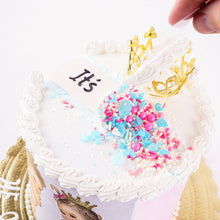 Load image into Gallery viewer, Cake 21 Baby Girl and Boy with Crown Gender Reveal Cake