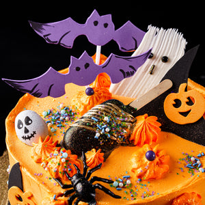 2023 Bats and Ghosts Halloween Cake 3