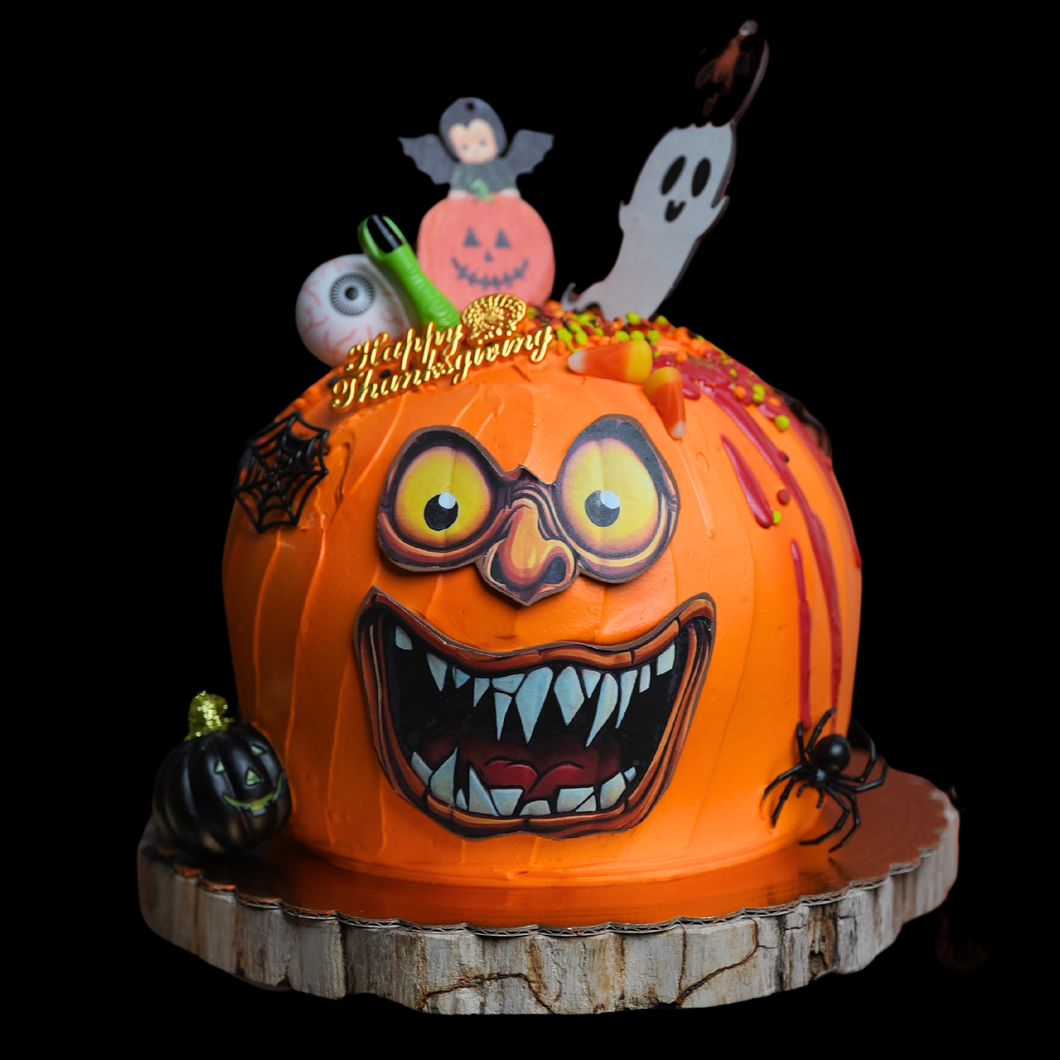 2024 Angry Pumpkin Cake