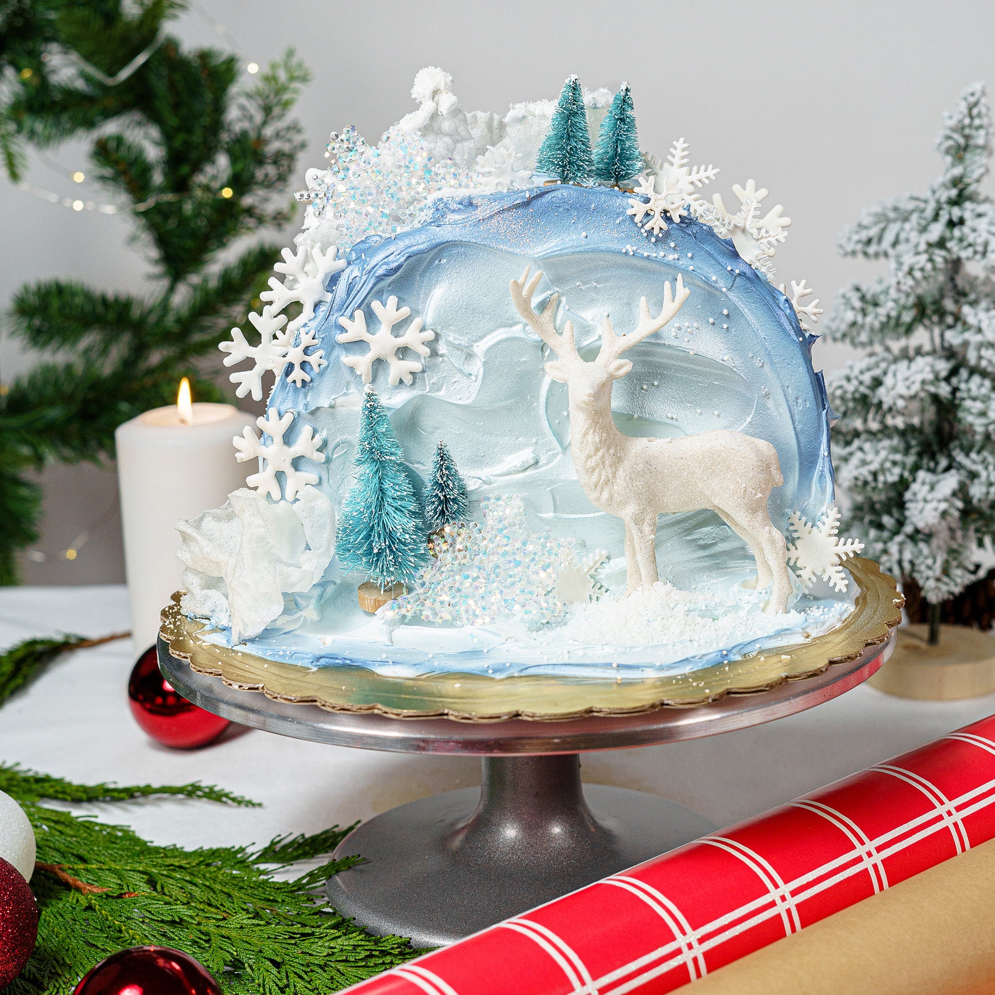 2023 Christmas Cake 6 Reindeer Winter, image size:2000x2000