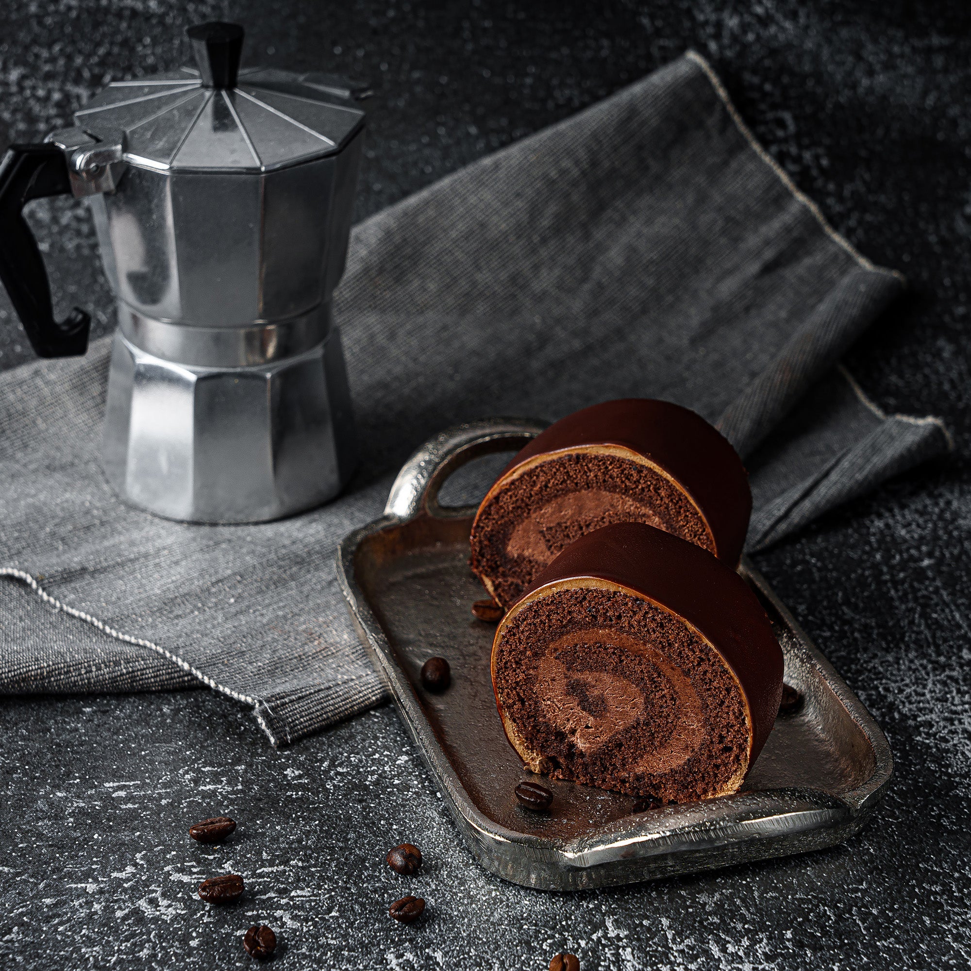 Chocolate Riulet Art's Bakery Glendale | Chocolate roulette Slice