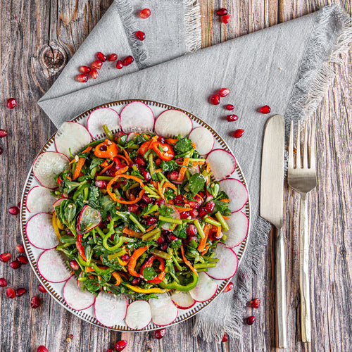 Dandoor Salad w/ Radish and Pomegranate (Per Pound)
