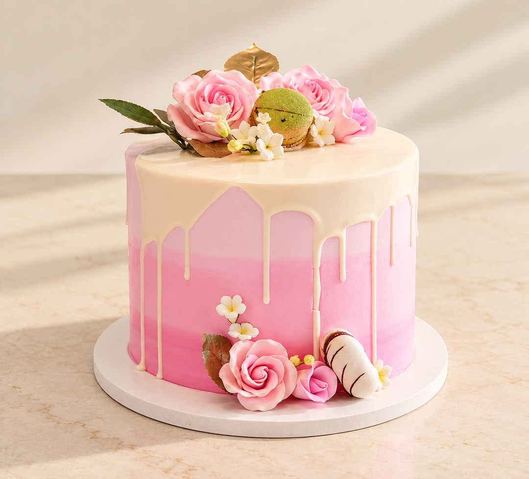 Pink Flower Cake 91