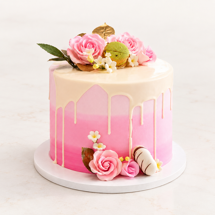 Pink Flower Cake 91