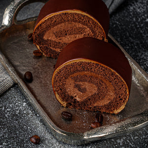 Chocolate roulette Slice