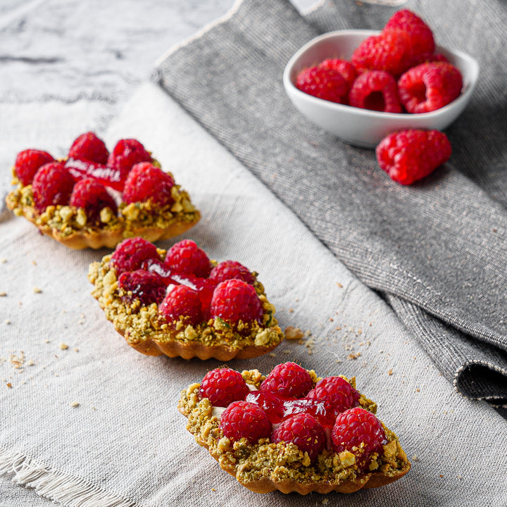 Raspberry Pistachio Tart