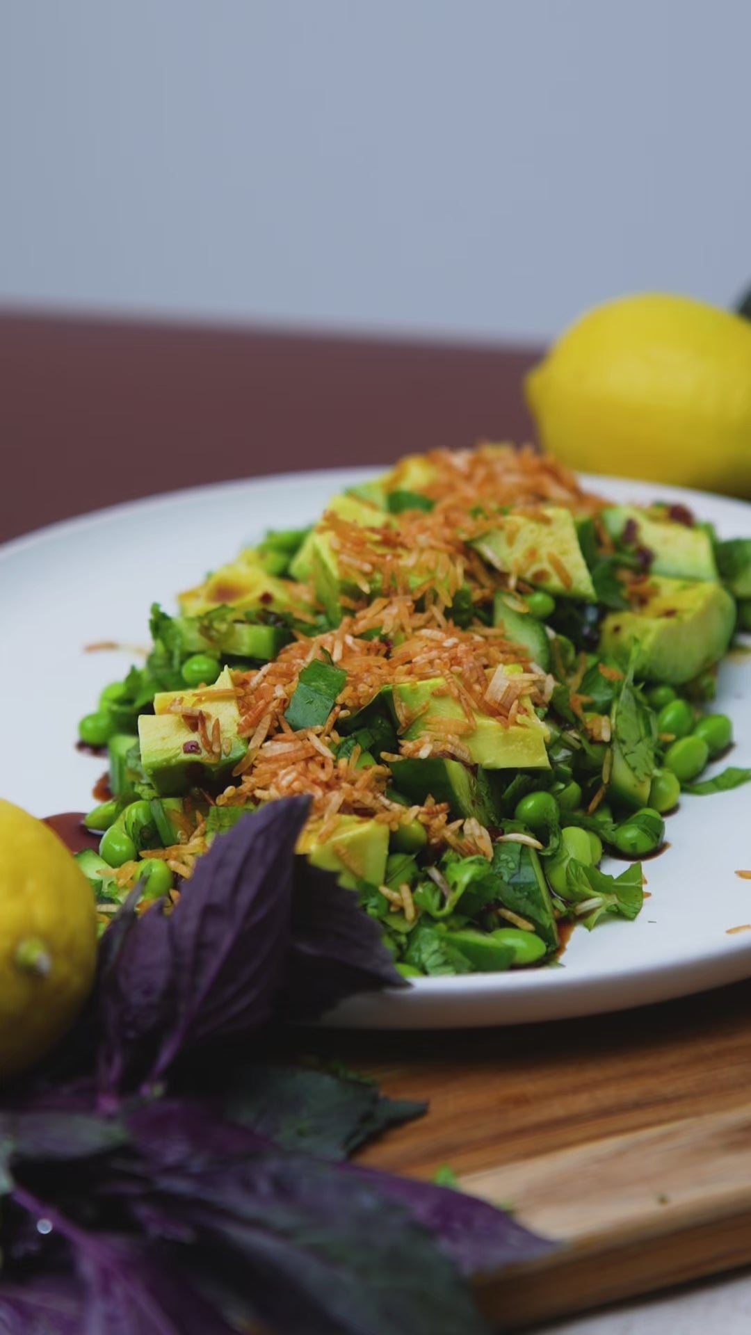 Crispy Rice Salad with Avocado