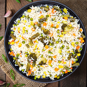 Steamed Rice w/ Mixed Veggies (Per Pound)
