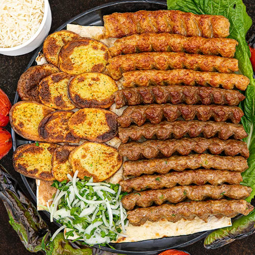 Lulah Kabob Family Platter (6, & 12 Person Serving Sizes)