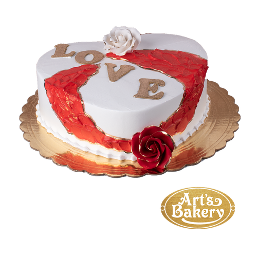 Heart Shape Valentines Day Cake 1