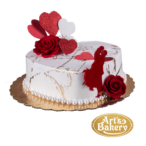 Heart Shape Valentines Day Cake 4