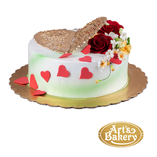 Heart Shape Valentines Day Cake 5