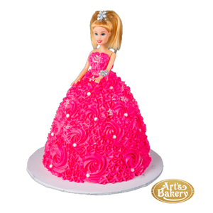 doll cake pink dress 25 Beautiful Barbie Cake Ideas To Celebrate Any Occasion in Style