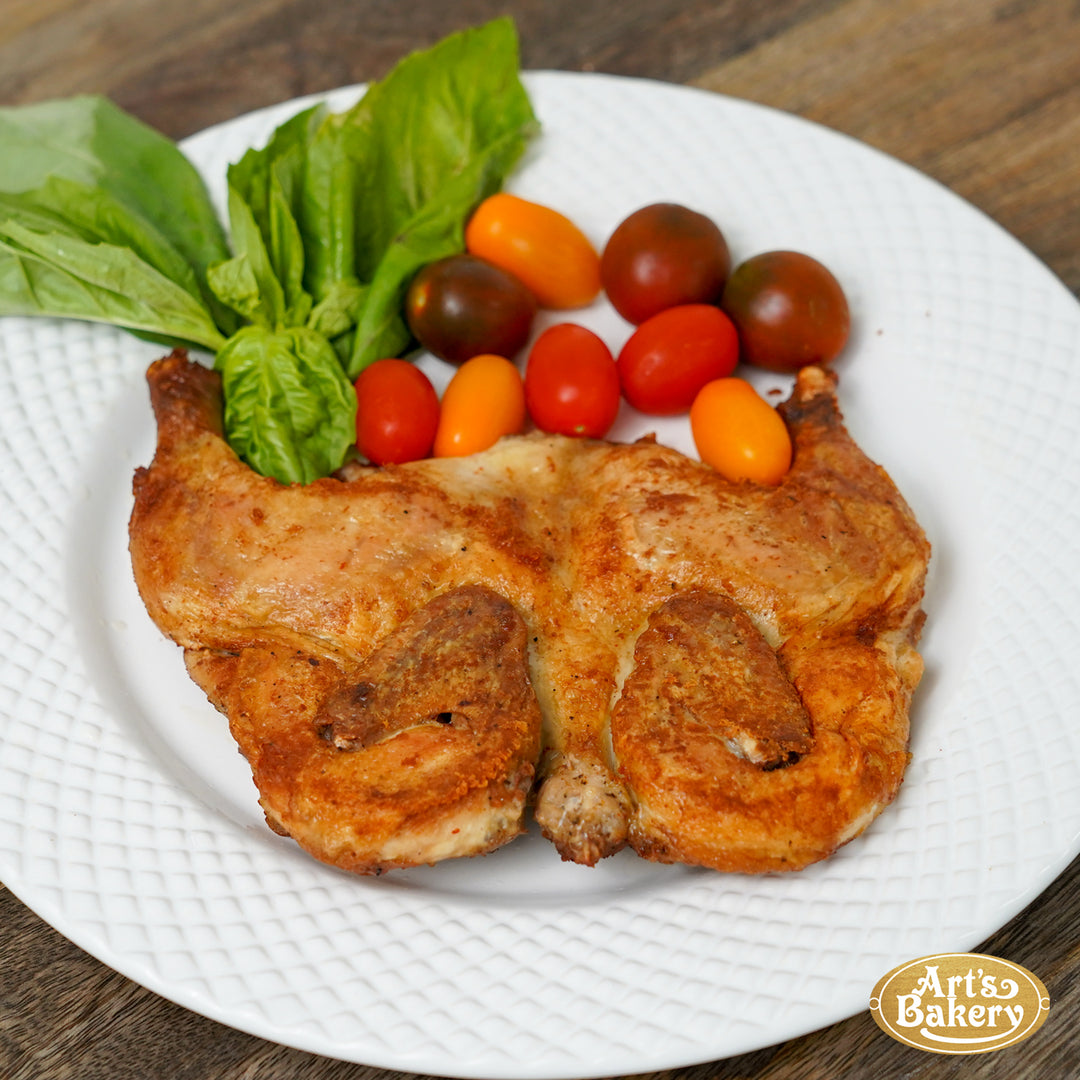 Arts Bakery Glendale Fried Cornish Hen Chicken with 2 Sides