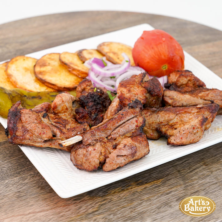 Arts Bakery Glendale Pork Ribs Plate (5 PIECES) Includes Rice Pilaf &amp; Two Sides