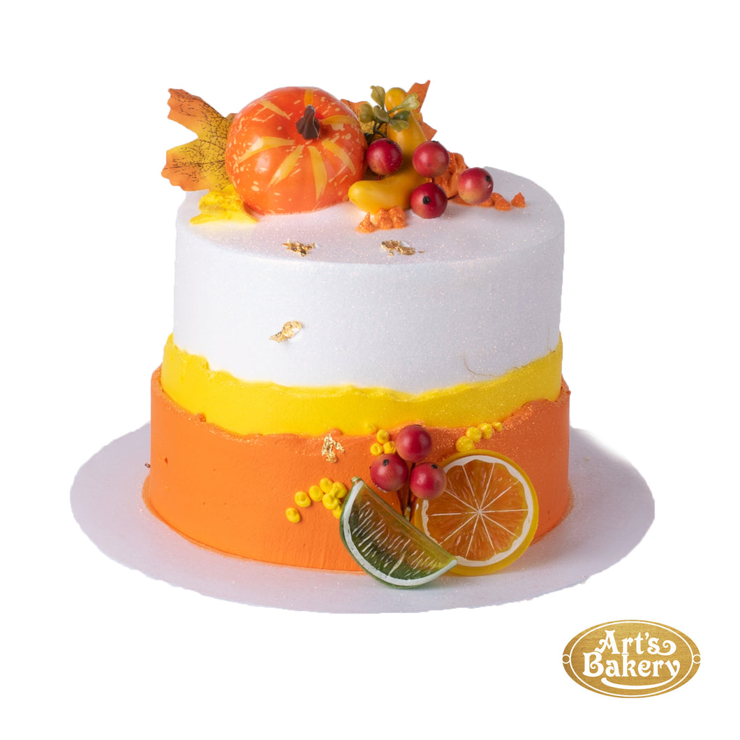 Small Pumpkin Thanksgiving Themed Cake 398