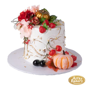 Cherries and Strawberries Thanksgiving Themed Cake 399