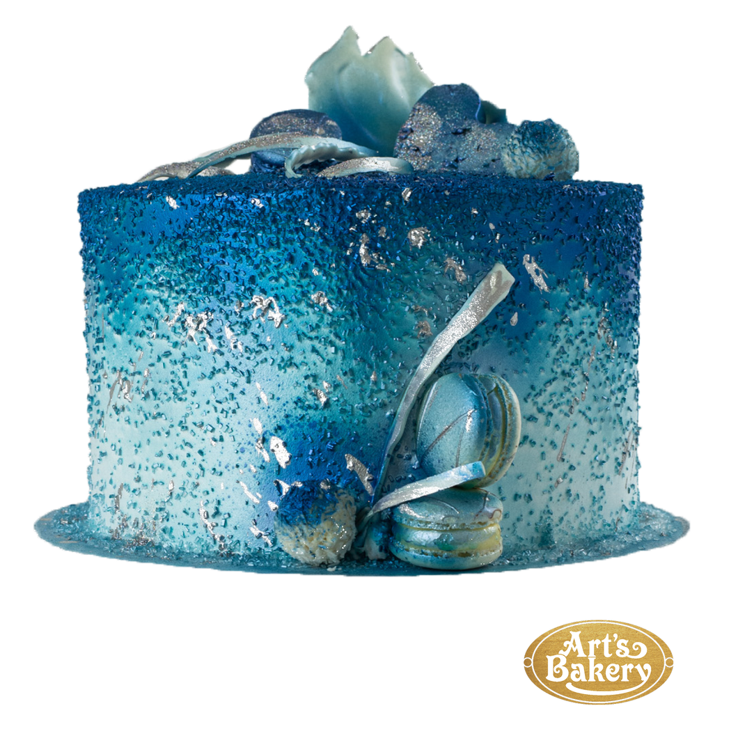 Blue Macaroons Cake 306