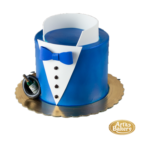 Blue Tuxedo Cake 318
