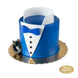 Blue Tuxedo Cake 318