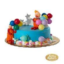 Load image into Gallery viewer, Clown With Balloons Birthday Cake 131