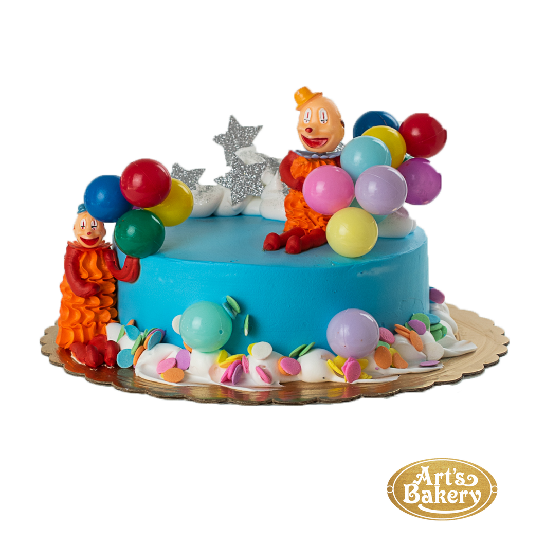 Clown With Balloons Birthday Cake 131