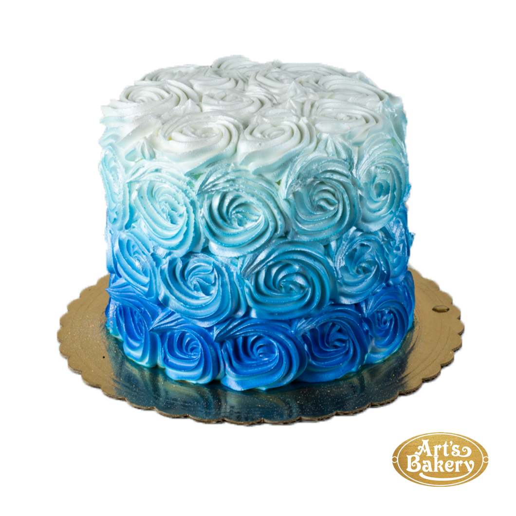 Victory Rolls & Mixing Bowls: Rose Swirl Buttercream Birthday Cake