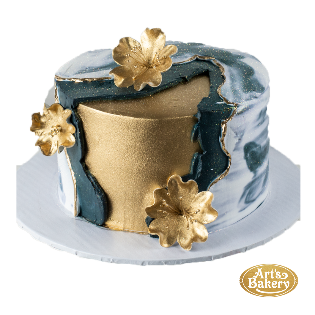 Golden Designer Cake 320