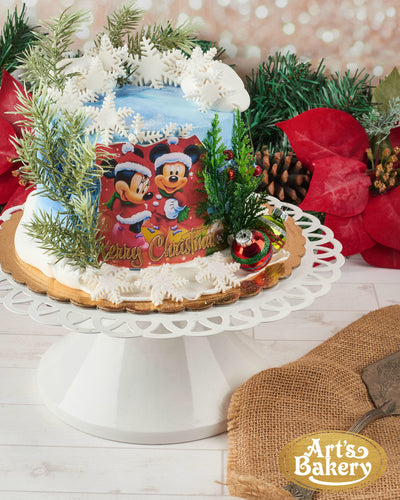 Mickey Mouse Christmas Theme Cake 71