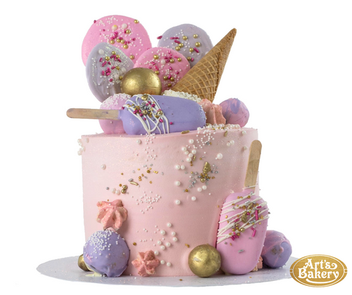 Pastel Pink Ice Cream Cone Cake New 2021